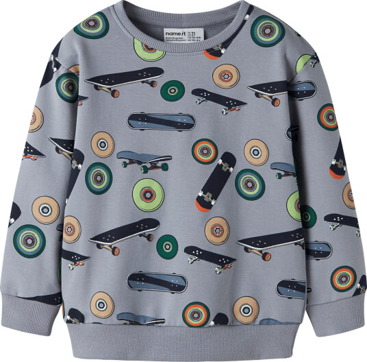 Name It Nmmnorm Ls Nreg Sweat Bru Box Blue 110