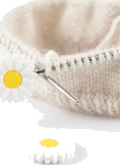 Kort Og Godt Maskestopper Blomst MS1008 Hvit
