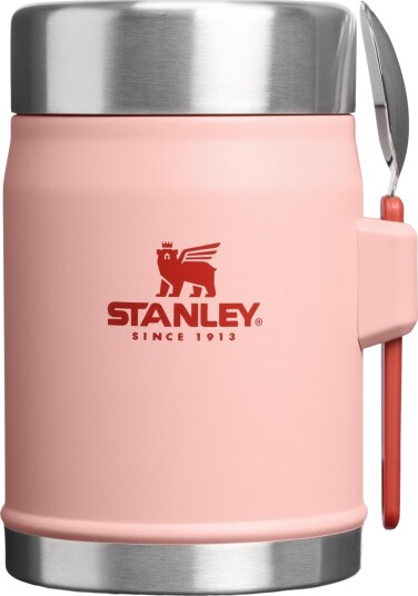 Stanley Legendary Classic Mattermos med Spork 410ml Peach Rose Stanley Legendary Classic Mattermos med Spork 410ml Peach Rose