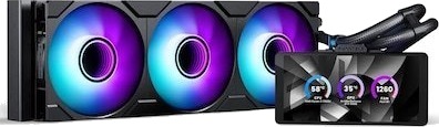 Phanteks Glacier One 36025 LCD kjøler (sort) PH-GO360M25G2LCD_DWT01 Phanteks Glacier One 36025 LCD kjøler (sort) PH-GO360M25G2LCD_DWT01