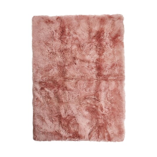 Natures Collection Designergulvteppe Langhåret New Zealand Rosa 170x240 cm