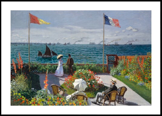 Garden At Sainte Adresse By Claude Monet Plakat / 21x30