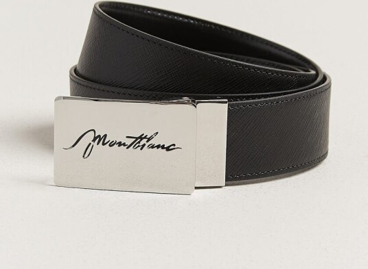 Montblanc 35mm Reversible Sartorial/Calf Logo Belt Black