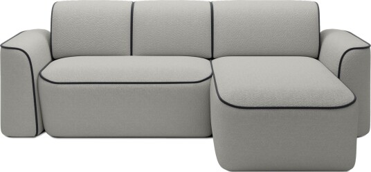 Ume 4 seter Sofa med Sjeselong   Grå
