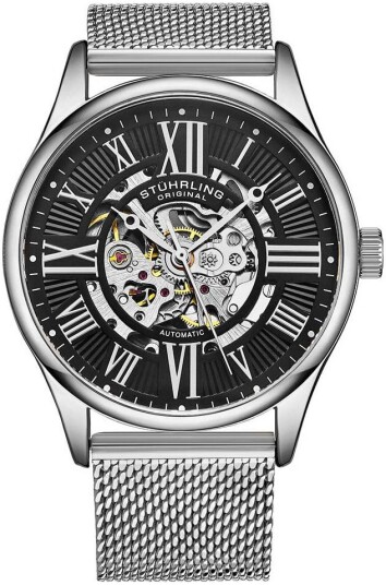 Stührling Original Herreklokke 3942M.2 Atrium Sort/Stål Ø42 mm Stührling Original Herreklokke 3942M.2 Atrium Sort/Stål Ø42 mm