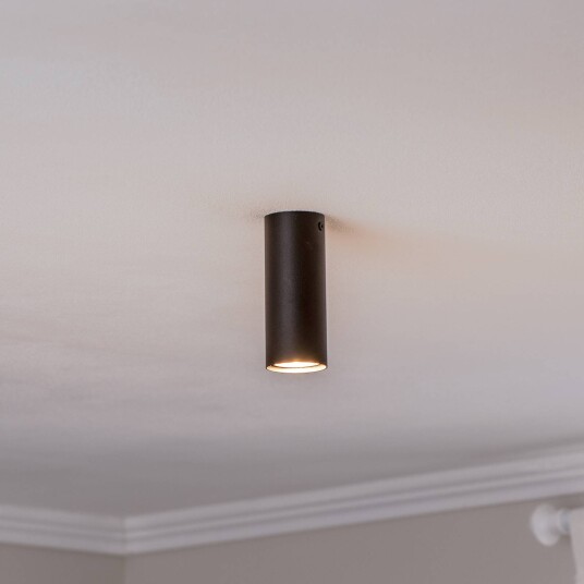 EMIBIG LIGHTING Tecno 1S downlight stål GU10 høyde 15 cm svart