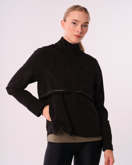LEVITY Fast Track Running Jacket Black Reflective - M