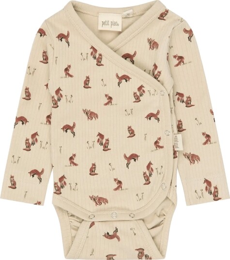 Petit Piao Ppdinn L_S Body Fold Pointelle Nb Cream 56 Petit Piao Ppdinn L_S Body Fold Pointelle Nb Cream 56