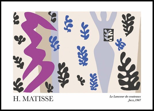 H. Matisse The Knife Thrower  Plakat Plakat / 40x50cm