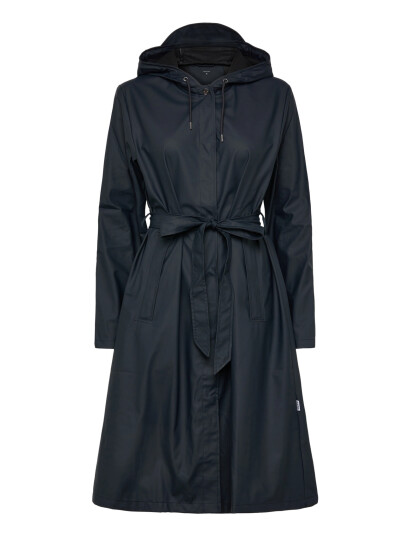 Rains A Line Longer W Jacket W3 Navy L Rains A Line Longer W Jacket W3 Navy L
