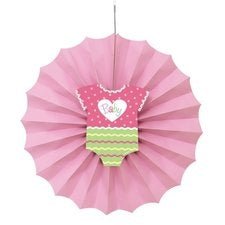 Rosa Babyshower Papirvifte For Oppheng 