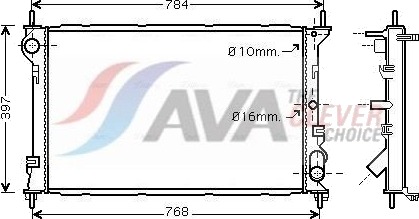AVA COOLING SYSTEMS FDA2411 Radiator motorkjøling AVA COOLING SYSTEMS FDA2411 Radiator motorkjøling