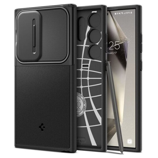 Spigen Optik Armor Mobildeksel for Samsung Galaxy S24 Ultra - Svart