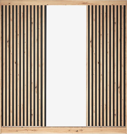 eltapSkyvegarderobe Emerio Iii 180x204x60 med speilBrunGarderobeskap & klesskap