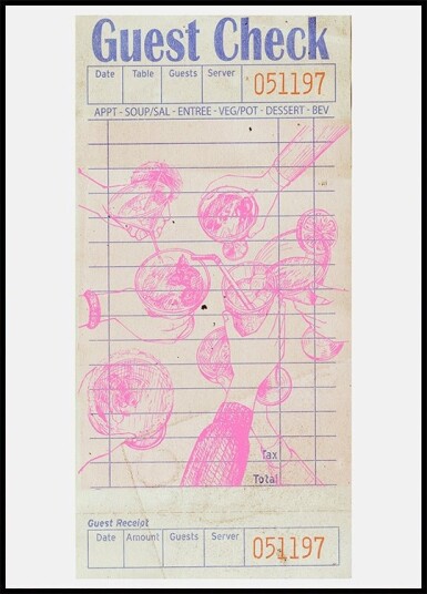Cheers Guest Check Pink Plakat Plakat / 30x40cm
