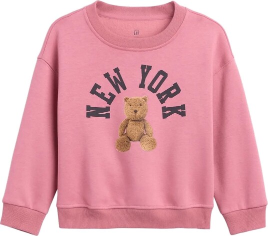 GAP Baby & Toddler Vintagesoft Graphic Sweatshirt Pink 74/80 GAP Baby & Toddler Vintagesoft Graphic Sweatshirt Pink 74/80