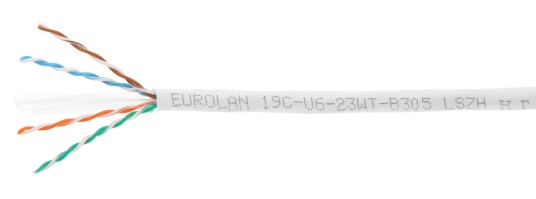 Eurolan 19D-U6-23WT-R500 Datakabel C6 UTP LSZH Dca Trommel Stikkontakter & kabler