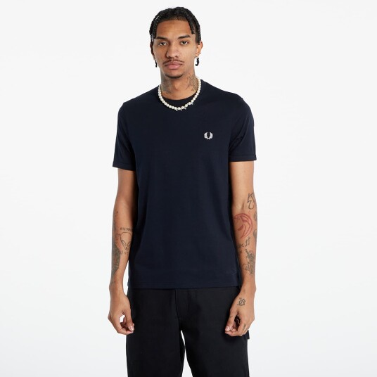 Fred Perry Ringer T-Shirt - Blue - S