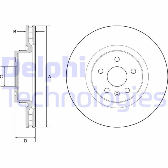 Bremseskive DELPHI BG9220C Bremseskive DELPHI BG9220C