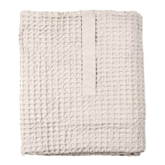 The Organic Company Big Waffle badehånkle 150x100 cm stone The Organic Company Big Waffle badehånkle 150x100 cm stone