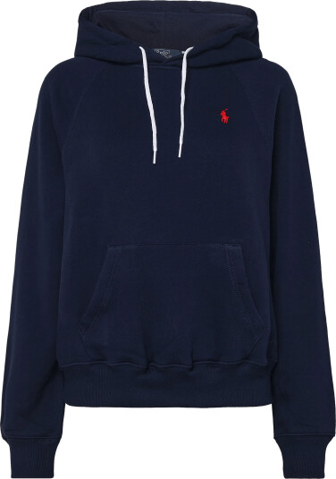 Polo Ralph Lauren Shrunken Fit Lightweight Fleece Hoodie Navy L
