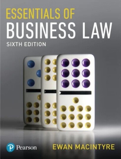 Essentials Of Business Law Av Ewan Macintyre