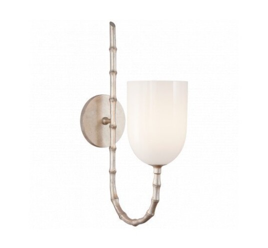 Edgemere Wall Light Burnished Silver Leaf Edgemere Wall Light Burnished Silver Leaf
