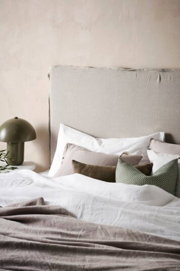 Jotex PALMA sengegavl 180 cm Linbeige 1707215-01-0 1506554-02-0