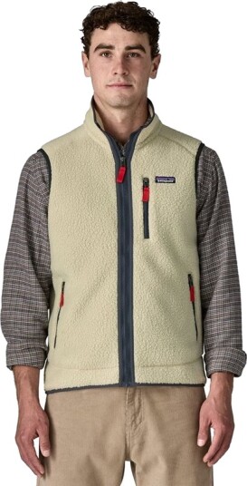 Patagonia M's Retro Pile Vest Pelican W/Smolder Blue XS