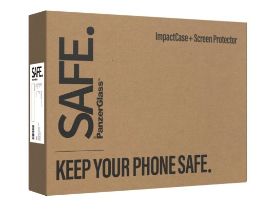 Safe. By Panzerglass - 2-In-1 Protection Pack - Baksidedeksel For Mobiltelefon - Termoplast-Polyuretan (Tpu) - Gjennomsiktig - Med Skjermbeskytter - For Apple Iphone 12 Mini