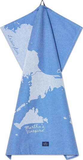 Lexington Home Cape Cod Org Cotton Jacquard Kitchen Towel Blue 50X70 Lexington Home Cape Cod Org Cotton Jacquard Kitchen Towel Blue 50X70