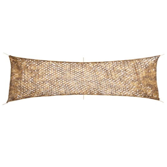 Kamuflasjenett med oppbevaringspose 519x142 cm sand Kamuflasjenett med oppbevaringspose 519x142 cm sand