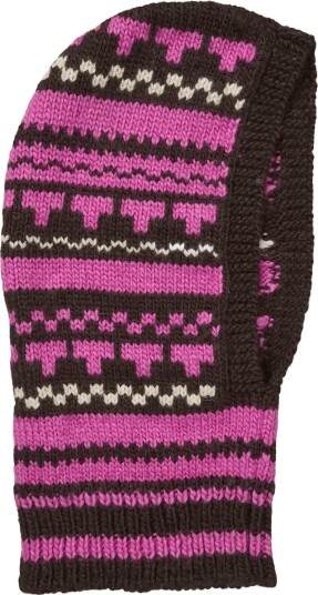 Becksöndergaard Patternia Knit Balaclava   DEEP ORCHID Purple   One Size