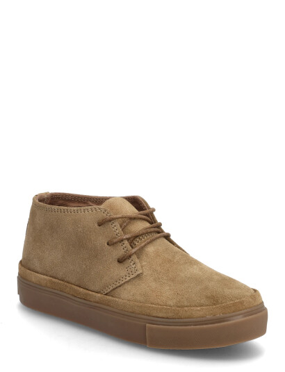 Mango Lace-Up Leather Shoes - Beige - 33