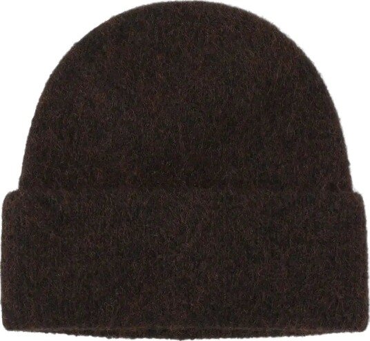Lindex Knitted Beanie BROWN MELANGE One Size