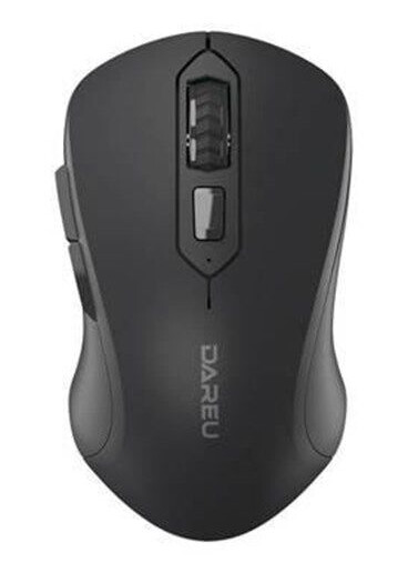 Dareu Wireless mouse LM115G 2.4G 800-1600 DPI (black) - Mus - 6 - Svart