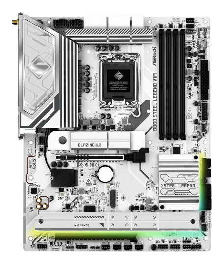 ASRock B860 Steel Legend Hovedkort ATX med Wi-Fi 6E og 4x DDR5 ASRock B860 Steel Legend Hovedkort ATX med Wi-Fi 6E og 4x DDR5