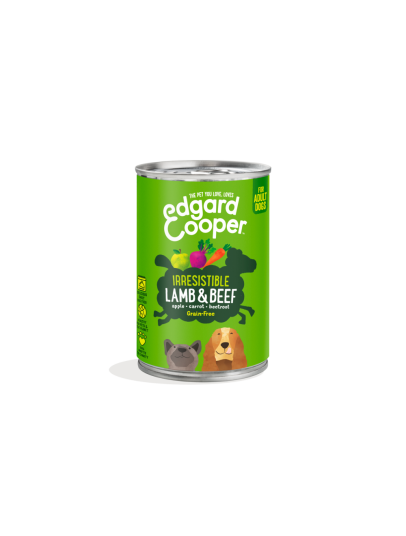 Edgard & Cooper Hundemat Lam og Storfe 400 g - Kornfritt Våtfôr til Voksne Hunder Edgard & Cooper Hundemat Lam og Storfe 400 g - Kornfritt Våtfôr til Voksne Hunder