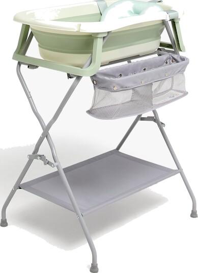 Beemoo CARE Assist Badebalje Inkl. Badestøtte Og Badestativ Soft Green