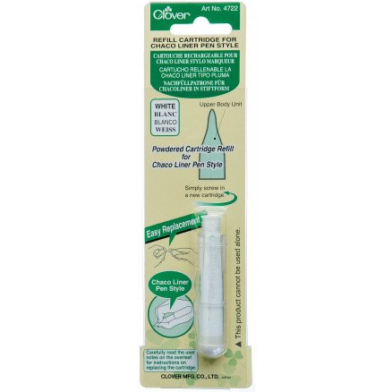 Clover Chaco Liner Liner Pen Refill hvit
