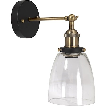 Pr Home Vegglampe Sort / Klar skjerm 14cm 1741878-01-31 1579890-01-0 Pr Home Vegglampe Sort / Klar skjerm 14cm 1741878-01-31 1579890-01-0