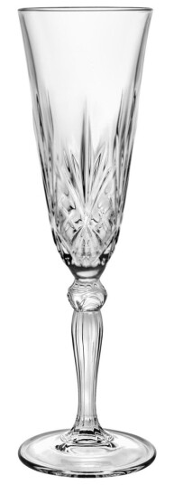 RCR Champagneglass Melodia; 16cl 7x22.2 cm ØxH ; Transparent; 6 Stykk / Forpakning