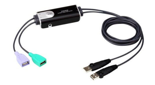 ATEN 2-Port USB Boundless Cable KM Switch (4719264649479) ATEN 2-Port USB Boundless Cable KM Switch (4719264649479)