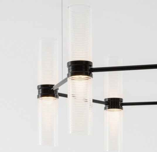 Zephyr Exagonal App Ø 77 cm svart Artemide Stue Design Aluminium Med flere lyskilder