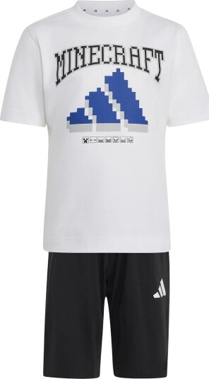 adidas Performance Shorts Sett - Hvit/Svart m. Minecraft - adidas Performance - 4 år (104) - Shorts