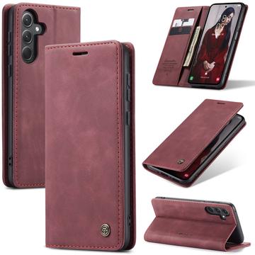 Caseme Samsung Galaxy A56 013 Series Lommebok deksel   Vinrød