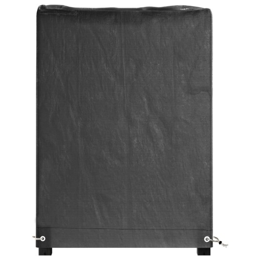 vidaXL Hagemøbeltrekk 2 stk 8 maljer 125x55x75 cm rektangulær