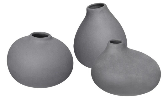 Blomus Nona vase 3-pakning Pewter 1713877-01-0 1713871-05-0 Blomus Nona vase 3-pakning Pewter 1713877-01-0 1713871-05-0