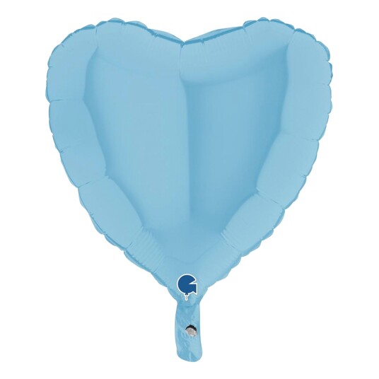Ballongkungen AB Folieballong Hjerte Pastellblå - 91 cm