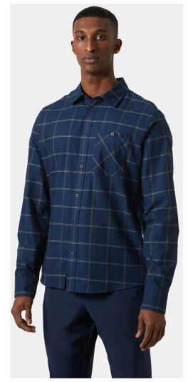 Helly Hansen Men’s Aker Flannel Long Sleeve Shirt Blå S BrunS Helly Hansen Men’s Aker Flannel Long Sleeve Shirt Blå S BrunS